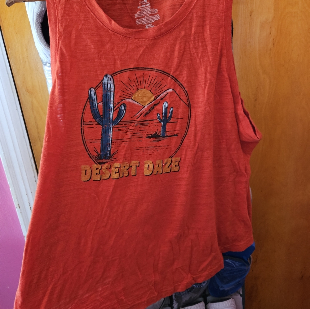Secret Treasures Orange Graphic Tee